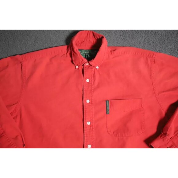 Abercrombie & Fitch Button Up Shirt Mens M Red Button Down Collared Long Sleeve - Picture 2 of 9